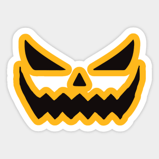 Jack-O-Lantern Halloween Pumpkin Face Sticker